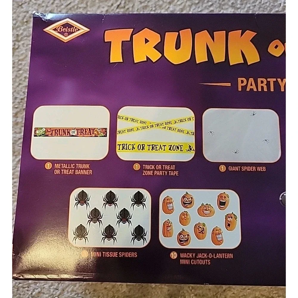Trunk or Treat Party Box - 21 Pieces by Beistle Co. - NIB!‎